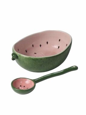 Target Ceramic Watermelon Bowl & Spoon